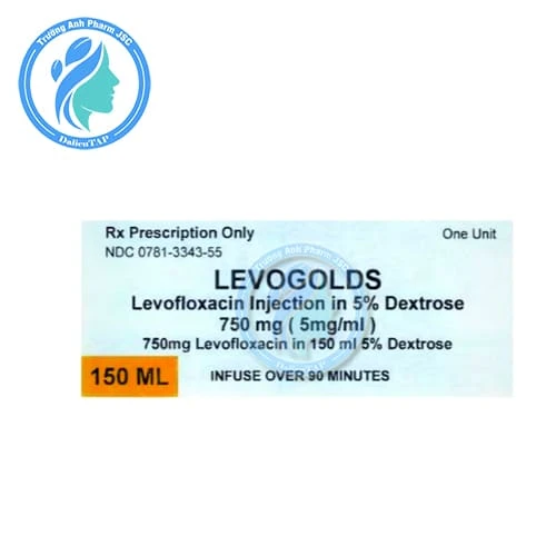 Levogolds 750mg/150ml - Thuốc điều trị nhiễm khuẩn của Thụy Sĩ