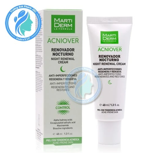 MartiDerm Acniover Night Renewal Cream 40ml - Giảm mụn hiệu quả