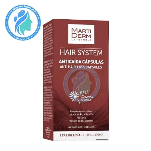 Martiderm Hair System Anti Hair-Loss Capsules - Viên uống kích thích mọc tóc