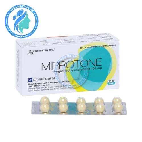 Miprotone 100mg - Thuốc điều trị những rối loạn liên quan đến thiếu progesteron
