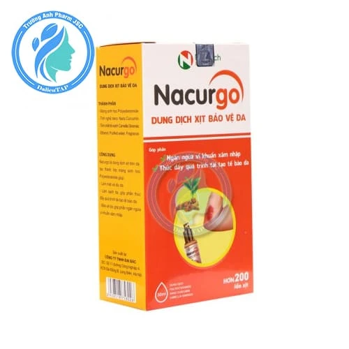 Nacurgo 30ml (dạng xịt) - Bảo vệ và hạn chế sẹo ở vùng da bị thương