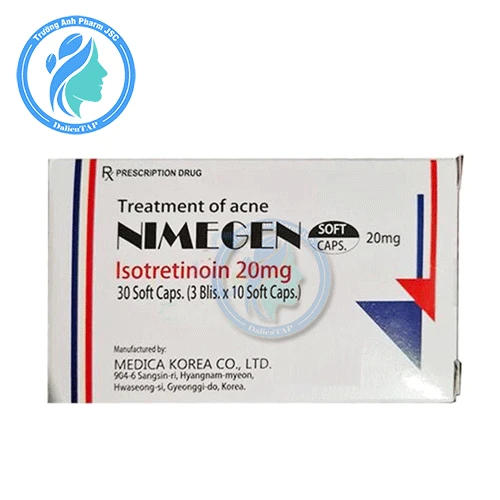 Nimegen 20mg - Thuốc điều trị mụn trứng cá nặng của Hàn Quốc
