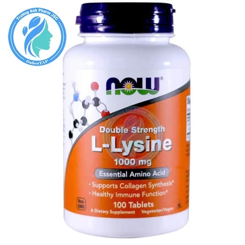 Now L-Lysine 1000mg (100 viên) - Hỗ trợ tổng hợp Collagen