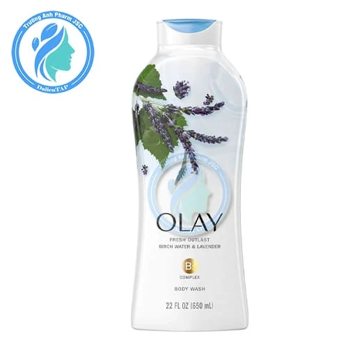 Olay Fresh Outlast Birch Water & Lavender 650ml - Sữa tắm dưỡng ẩm