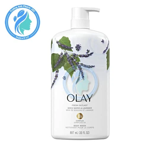 Olay Fresh Outlast Birch Water & Lavender 887ml - Sữa tắm dưỡng ẩm