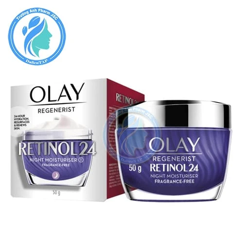 Olay Regenerist Retinol 24 Night Moisturiser Fragrance-Free 50g - Kem dưỡng da