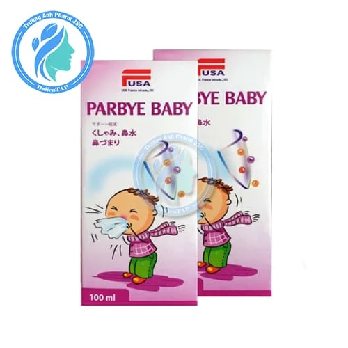Parbye Baby - Hỗ trợ làm giảm các triệu chứng hắt hơi, sổ mũi, ngạt mũi do cảm lạnh