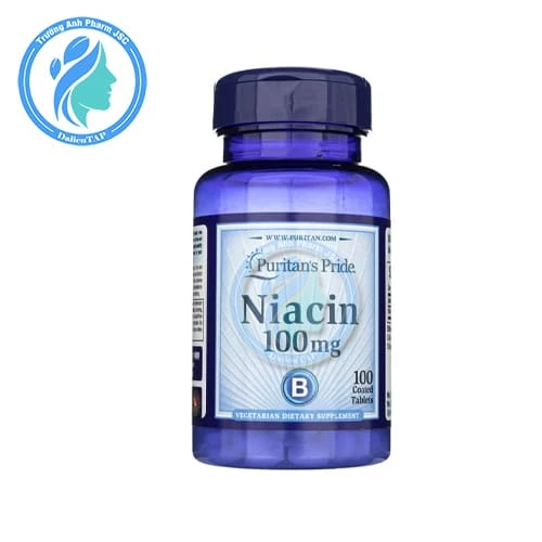 Puritan's Pride Niacin 100mg (100 viên) - Viên uống bổ sung Vitamin Niacin
