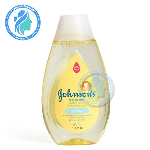 Sữa tắm gội Johnson's Top-To-Toe Bath 200ml - Giúp bảo vệ làn da hiệu quả
