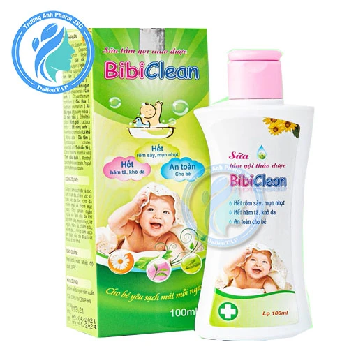Sữa tắm gội thảo dược Bibiclean 100ml - Hỗ trợ điều trị viêm da hiệu quả