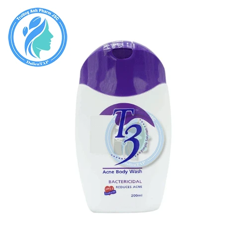 Sữa tắm T3 Acne Body Wash 200ml - Giúp sạch da, ngăn ngừa mụn