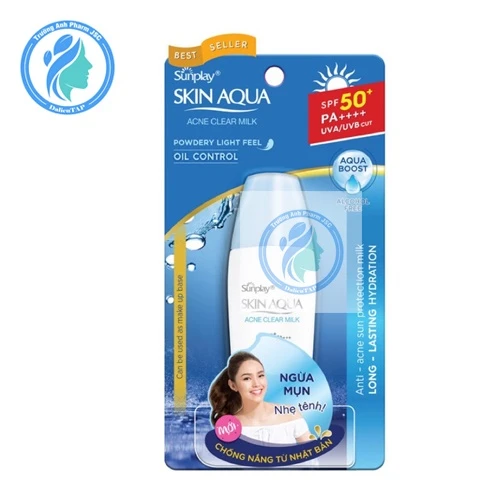 Kem chống nắng Sunplay Skin Aqua Acne Clear Milk Powdery Light Feel Oil Control 25g