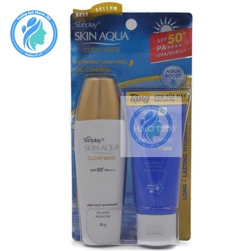 Kem chống nắng Sunplay Skin Aqua Clear White Extremely Light Feel Oil Control 30g