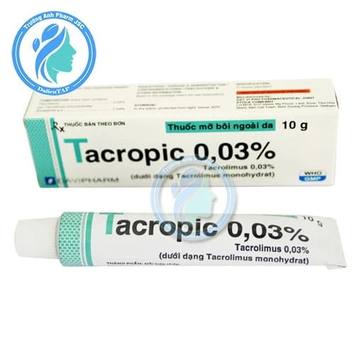 Tacropic 0,03% - Điều trị eczecma dị ứng từ vừa cho đến nặng