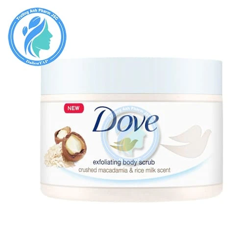 Tẩy da chết Dove Exfoliating body polish 298g (Macadamia & Rice Milk)