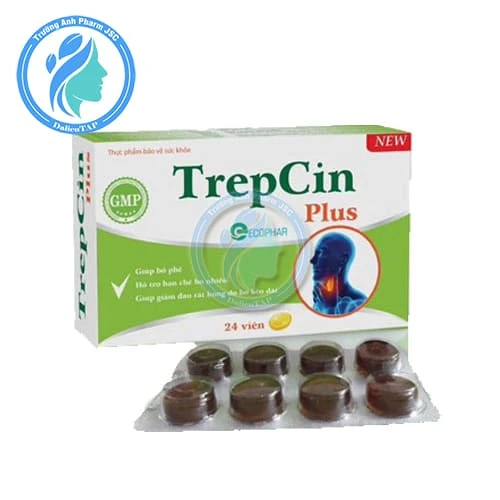 Trepcin Plus - Viên ngậm bổ phế, hỗ trợ hạn chế ho nhiều