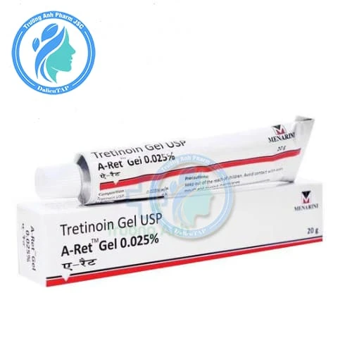 Tretinoin Gel USP 0.025% Menarini - Gel tái tạo, trẻ hóa da