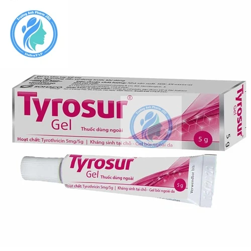 Tyrosur Gel 5g - Giúp tiêu diệt vi khuẩn tại chỗ hiệu quả