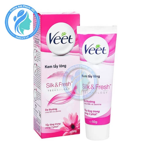 Kem tẩy lông Veet Silk & Fresh 50g (da thường) - Giúp triệt lông hiệu quả