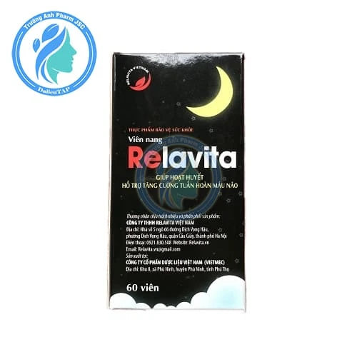 Viên nang Relavita - Giúp hoạt huyết, hỗ trợ tăng cường tuần hoàn não
