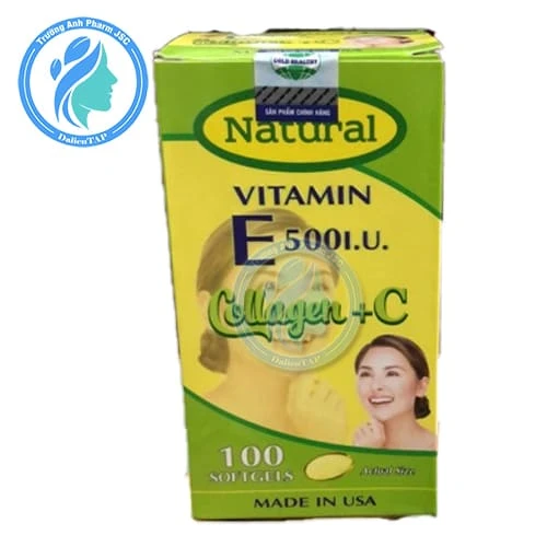 Vitamin E 500I.U Collagen +C - Viên uống chống lão hóa