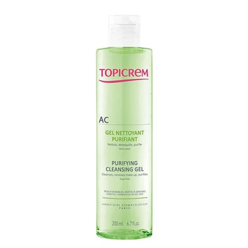 Gel rửa mặt Topicrem AC Purifying Cleansing Gel 200ml