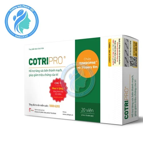 Cotripro (viên) - Hỗ trợ điều trị trĩ nội, trĩ ngoại, táo bón