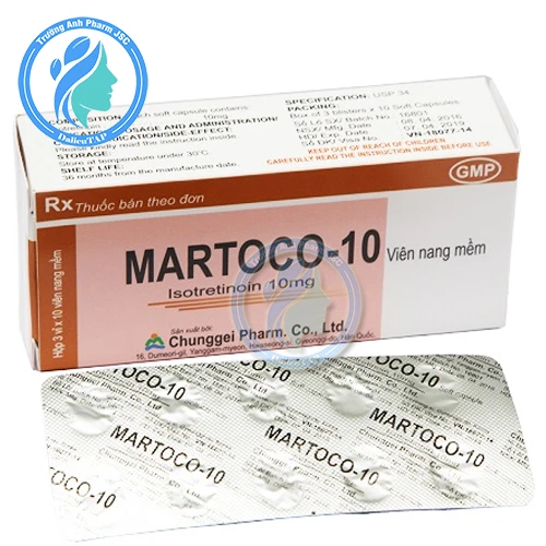 Martoco-10 Soft Capsule - Thuốc điều trị mụn trứng cá nặng