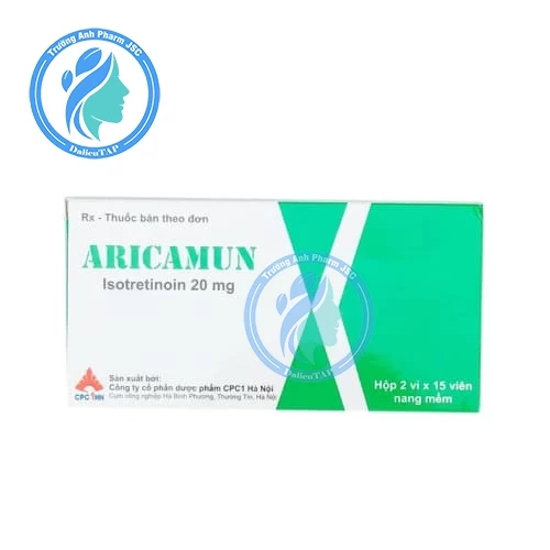 Aricamun 20mg CPC1HN - Thuốc điều trị mụn trứng cá nặng