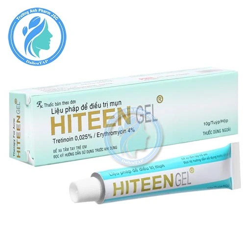 Hiteen Gel 10g - Thuốc điều trị mụn trứng cá dạng vi u nang