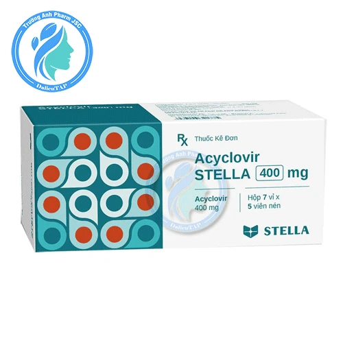 Acyclovir Stella 400mg - Điều trị nhiễm herpes simplex trên da