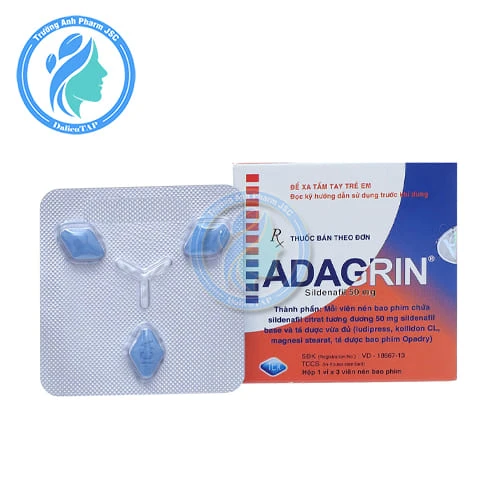 Adagrin 50mg ICA - Thuốc điều trị rối loạn cương dương