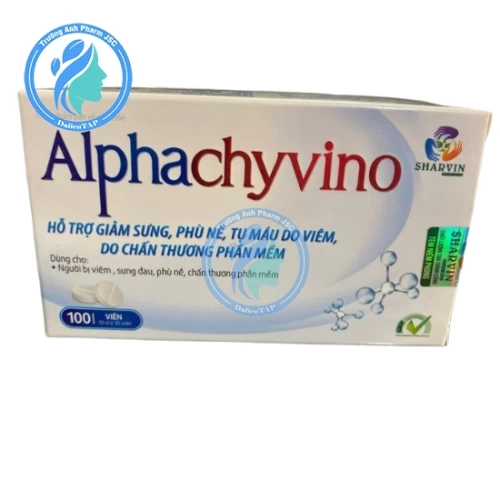 Alphachyvino Herbitech - Hỗ trợ làm giảm sưng, phù nề, tụ máu