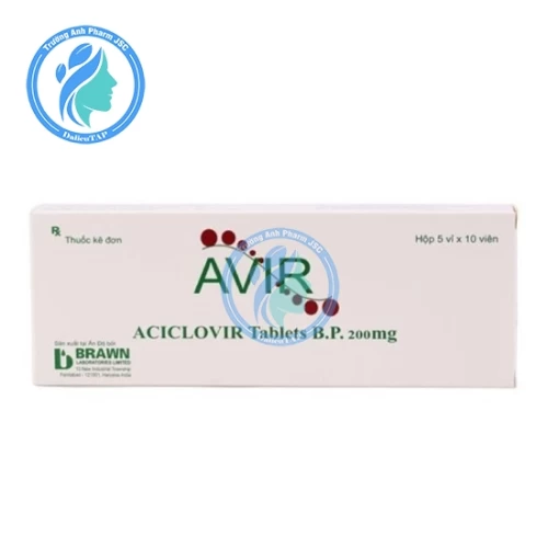 Avir 200mg - Thuốc điều trị nhiễm virus Herpes simplex hiệu quả của Ấn Độ