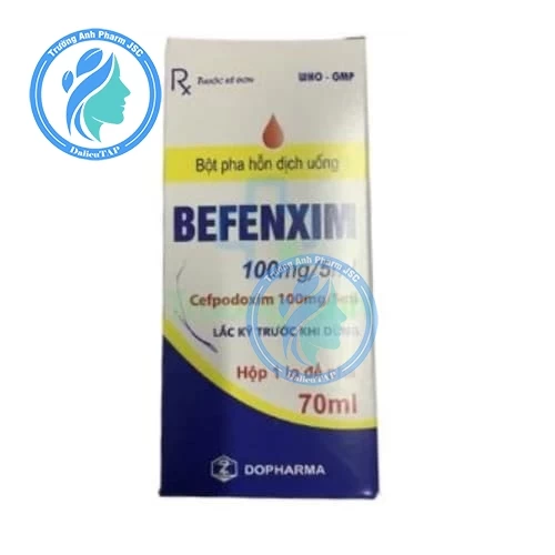 Befenxim 100mg/5ml Dopharma (60ml) - Thuốc điều trị nhiễm khuẩn