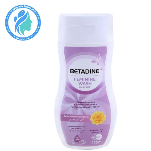 Betadine Feminine Wash Daily Use 250ml - Dung dịch vệ sinh phụ nữ giúp bảo vệ dịu nhẹ