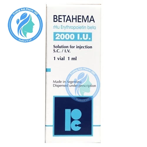 Betahema 2000 Iu - Thuốc điều trị thiếu máu hiệu quả