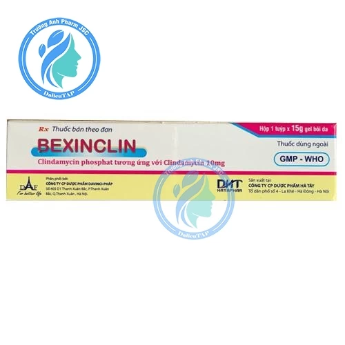 Bexinclin 15g - Gel bôi trị mụn trứng cá hiệu quả của Hataphar