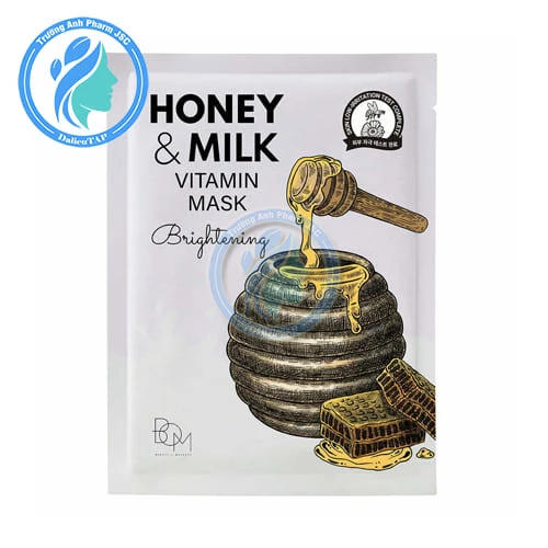 BOM Mặt nạ Honey & Milk Brightening Vitamin Mask 25g - Mặt nạ dưỡng da