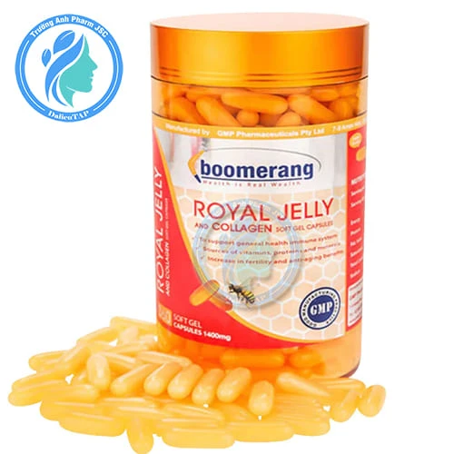 Boomerang Royal Jelly And Collagen (120 viên) - Giúp da căng mịn