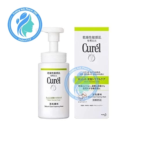 Bọt Rửa Mặt Curel Serum Trouble Care Foaming Facial Wash 150ml