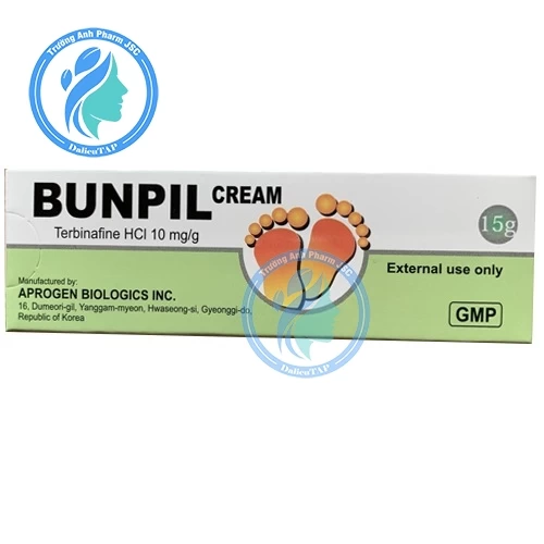 Bunpil Cream 15g - Thuốc điều trị nhiễm nấm ở da, móng