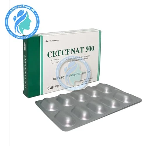 Cefcenat 500 Tipharco - Thuốc điều trị nhiễm khuẩn hiệu quả