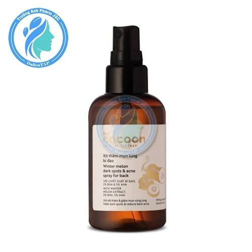 Cocoon Winter Melon Dark Spots & acne spray for back 140ml - Xịt giảm thâm mụn