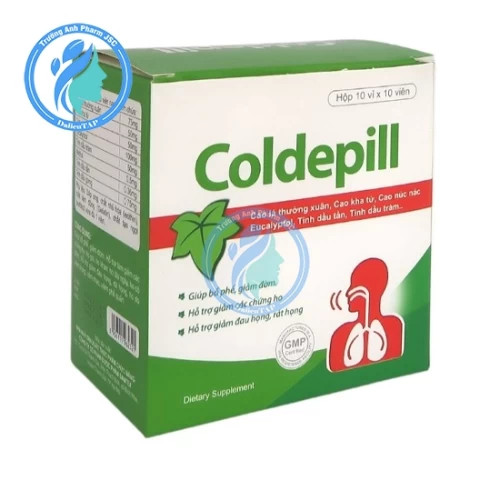 Coldepill - Hỗ trợ giảm đau rát cổ họng, viêm phế quản