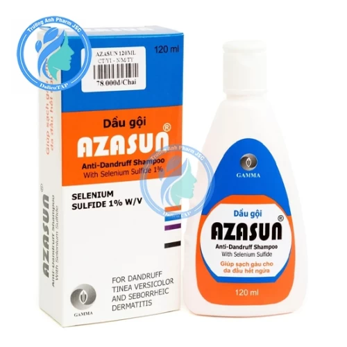 Dầu gội Azasun 120ml - Dầu gội giúp tóc sạch gàu, giảm ngứa