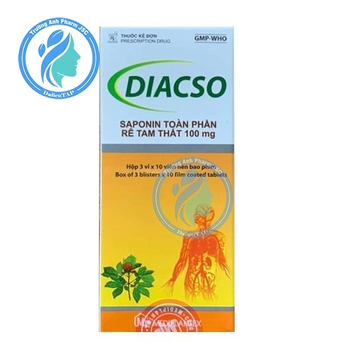 Diacso 100mg Mediplantex - Thuốc điều trị giúp giảm triệu chứng đột quỵ