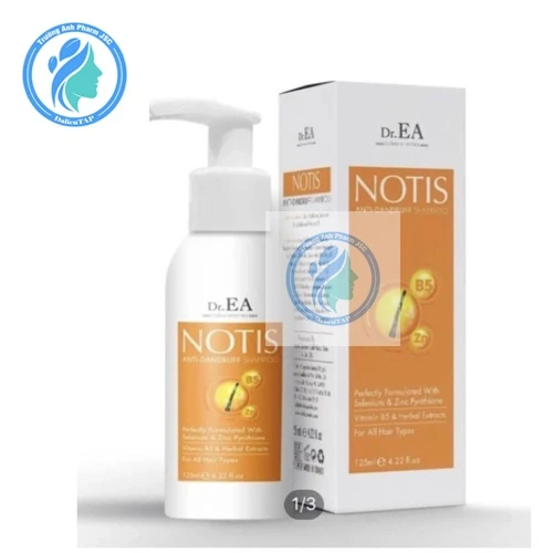 Dr.ea Notis Anti Dandruff Shampoo 125ml - Dầu gội sạch gầu, giảm ngứa da đầu