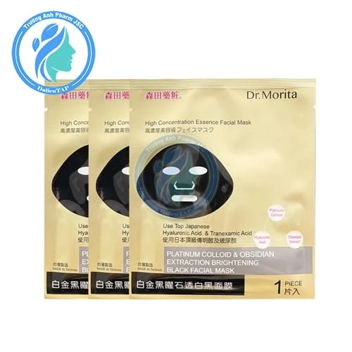 Dr.Morita Platinum Colloid & Obsidian Extraction Brightening Black Facial Mask 30g - Mặt nạ dưỡng da