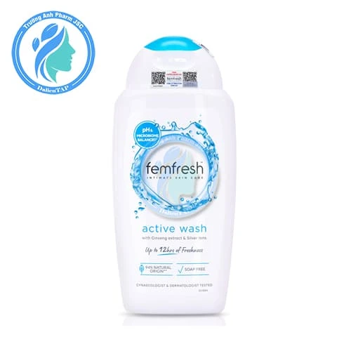 Dung dịch vệ sinh phụ nữ Femfresh Active Fresh Wash 250ml - Giúp làm sạch vùng kín